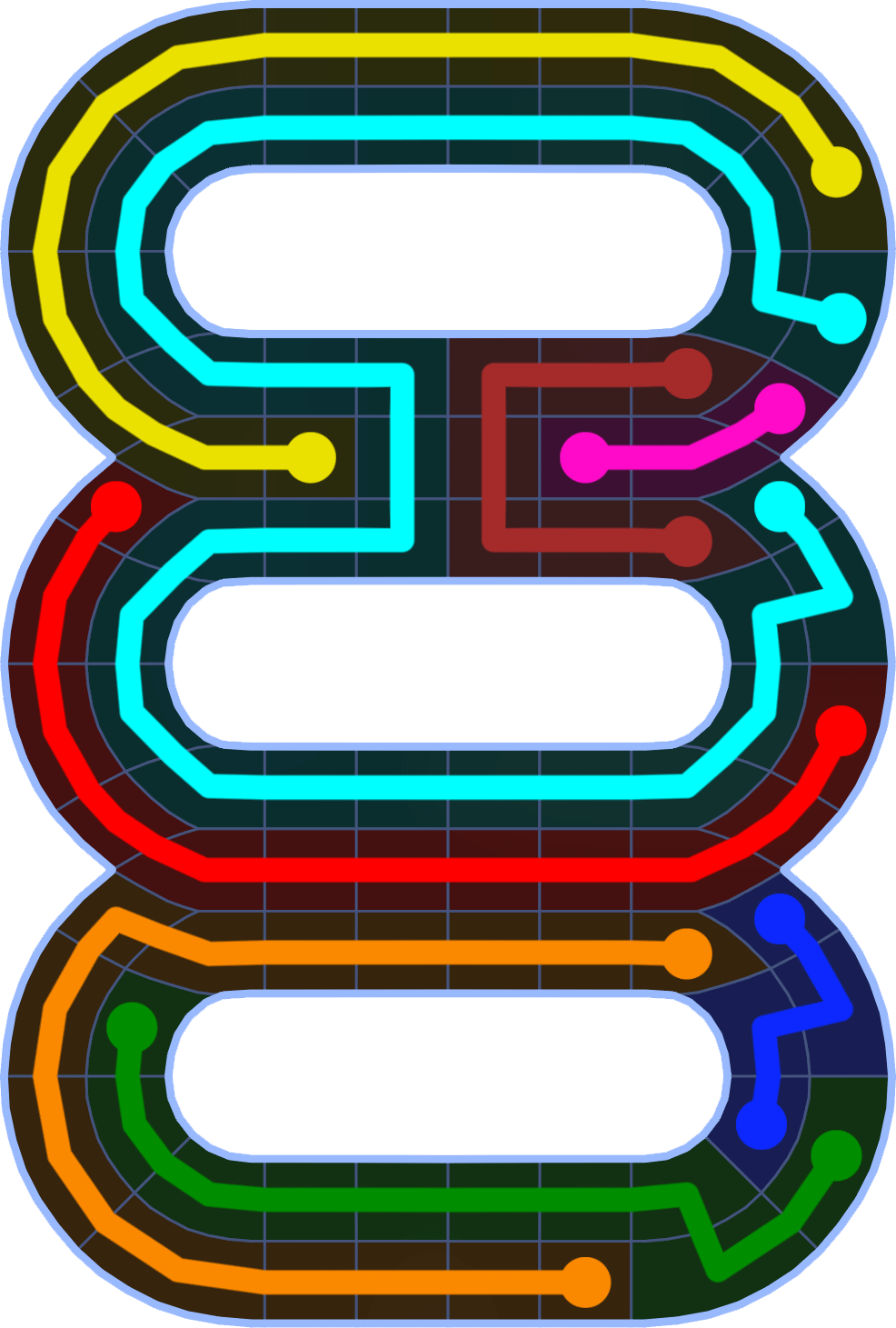 Flow Free 2583 Solution