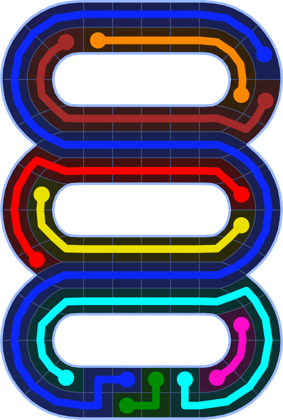 Flow Free 2586 Solution
