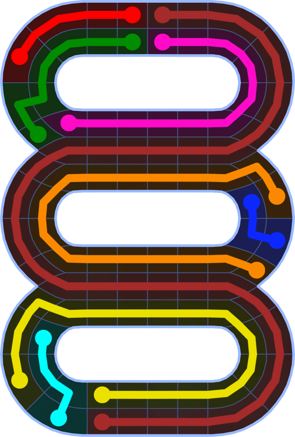 Flow Free 2587 Solution