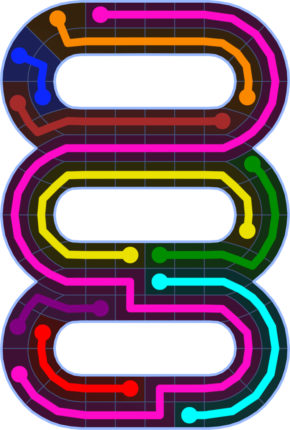 Flow Free 2596 Solution