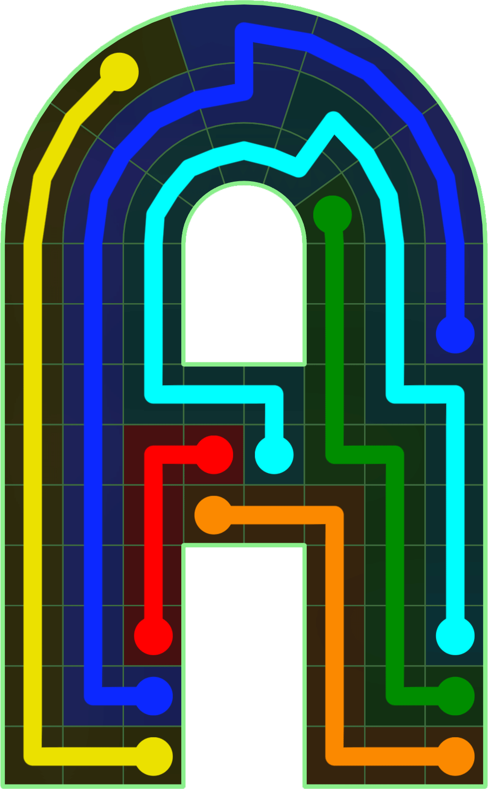Flow Free 4323 Solution