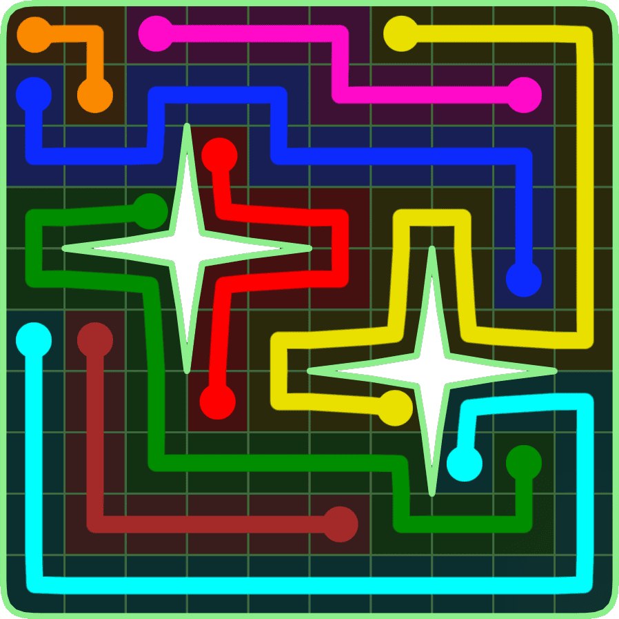 Flow Free 6558 Solution