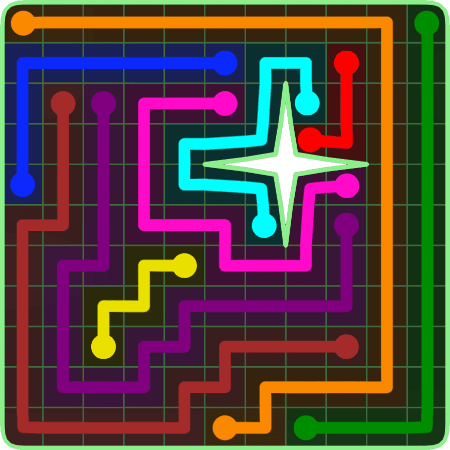 Flow Free 6586 Solution