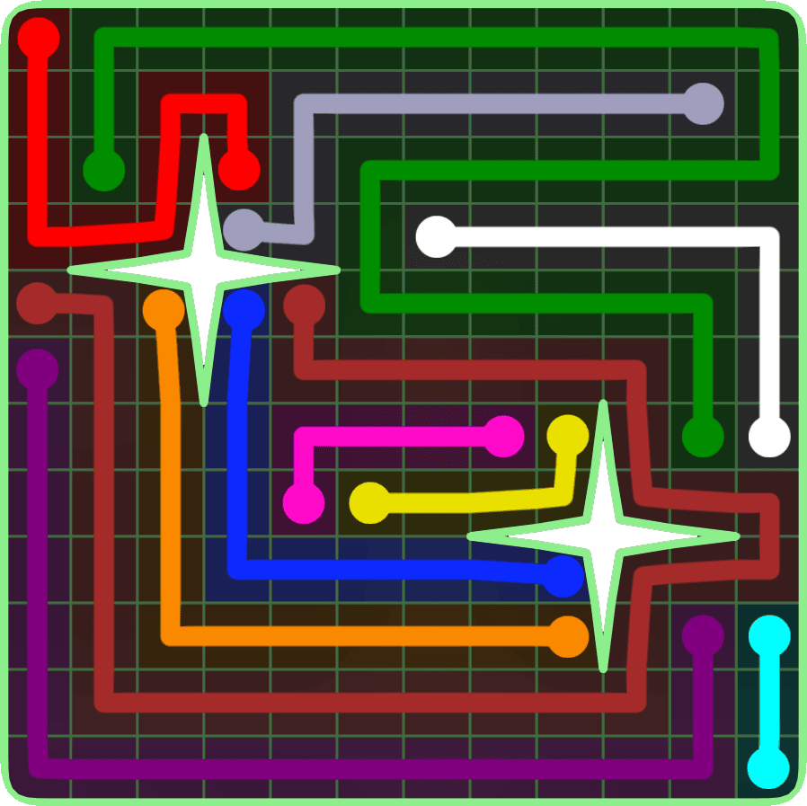 Flow Free 6608 Solution