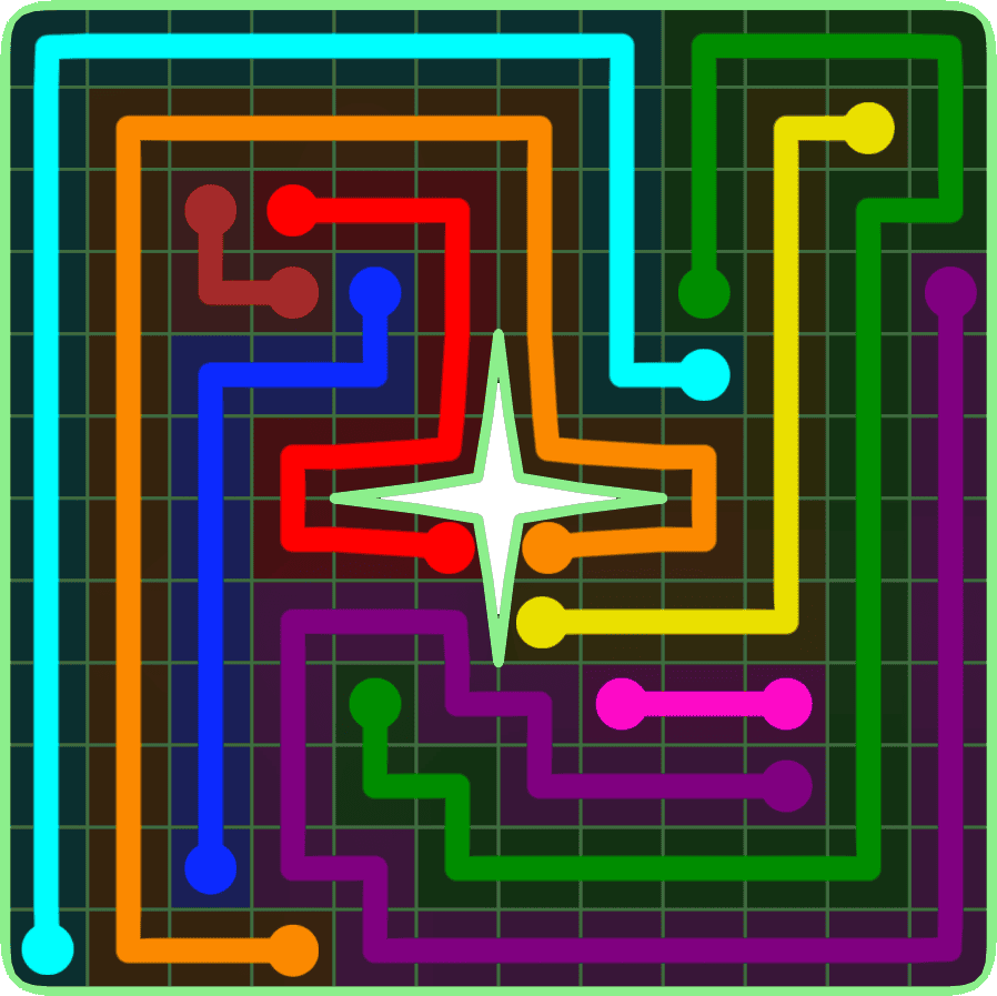 Flow Free 6616 Solution