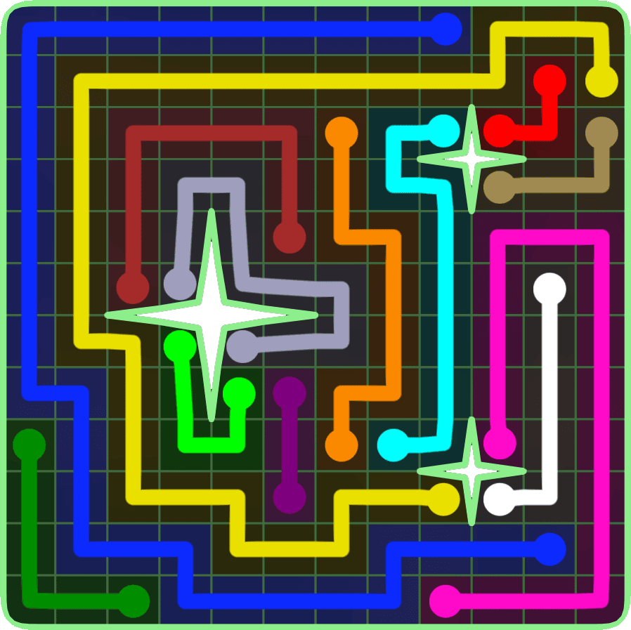 Flow Free 6624 Solution