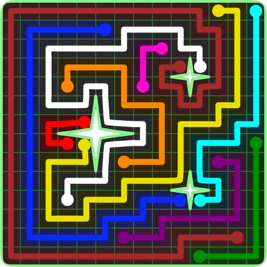 Flow Free 6674 Solution