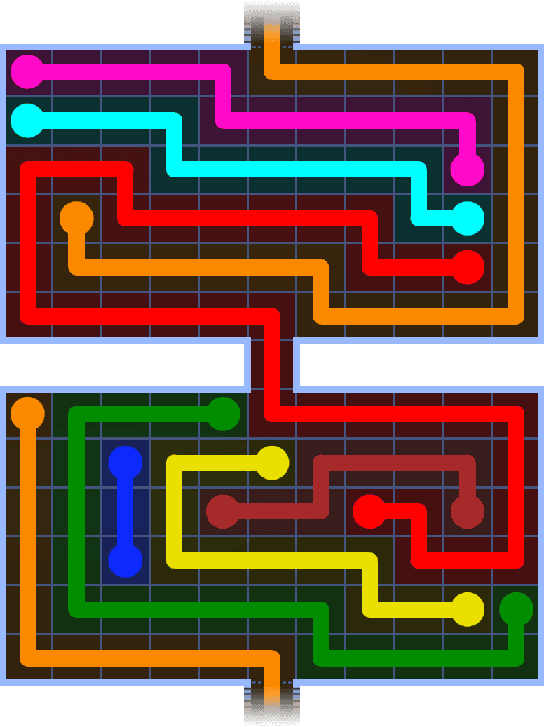 Flow Free Warps 1412 Solution