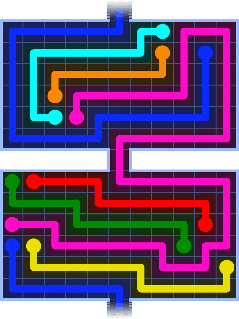 Flow Free Warps 1423 Solution