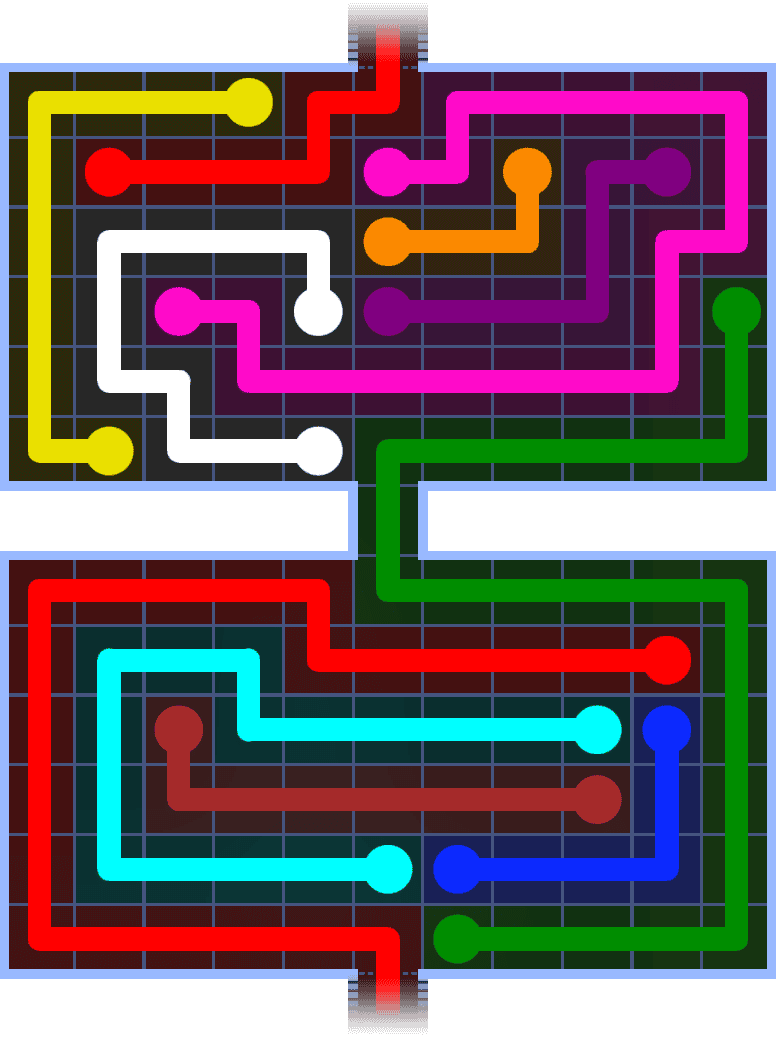 Flow Free Warps 1424 Solution