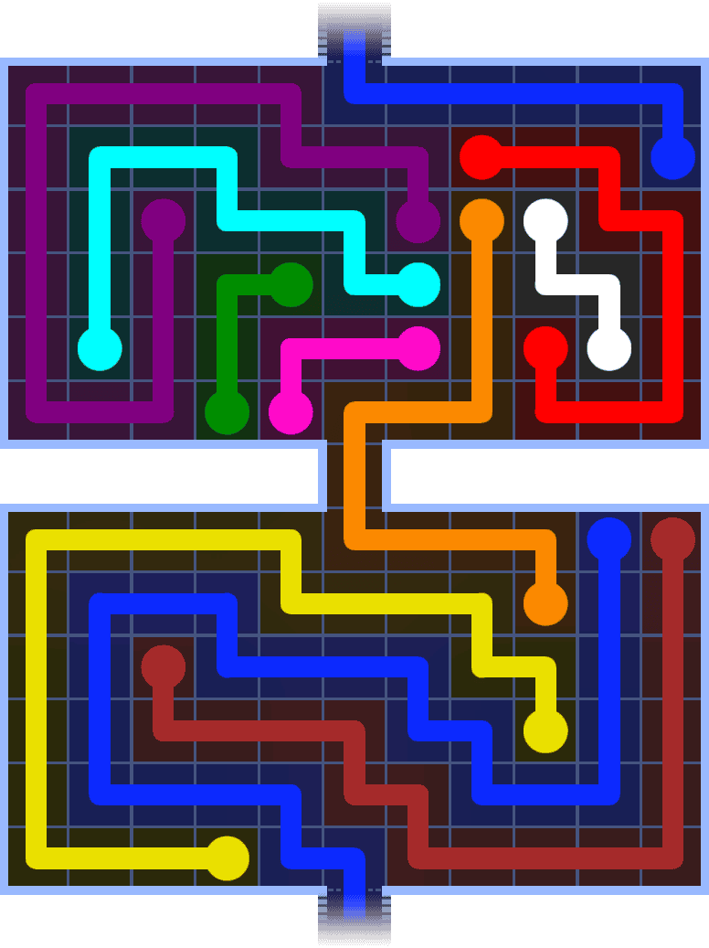 Flow Free Warps 1430 Solution