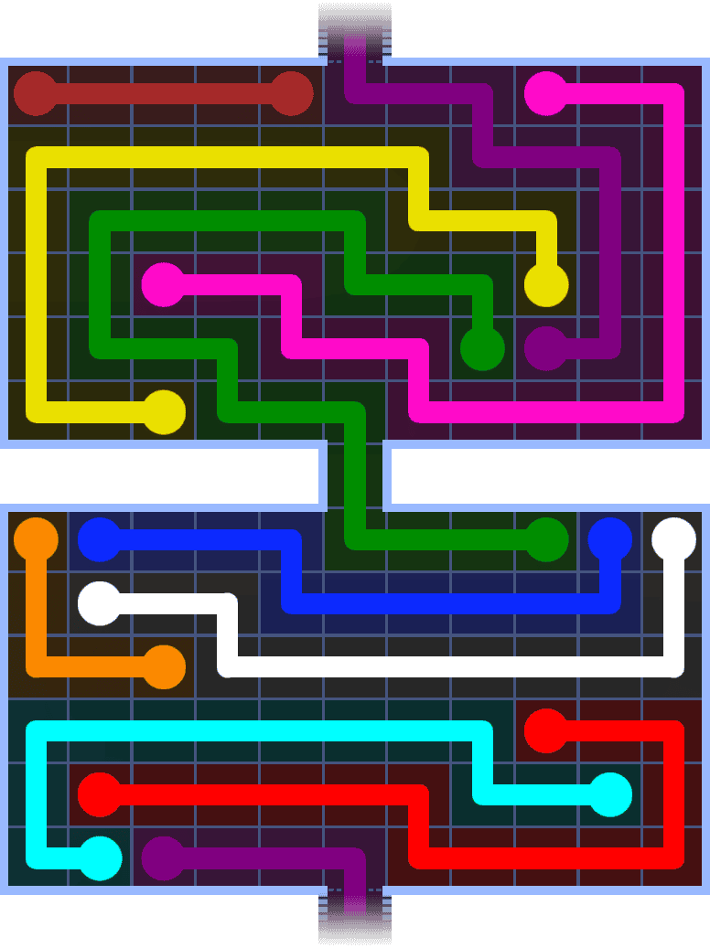 Flow Free Warps 1433 Solution