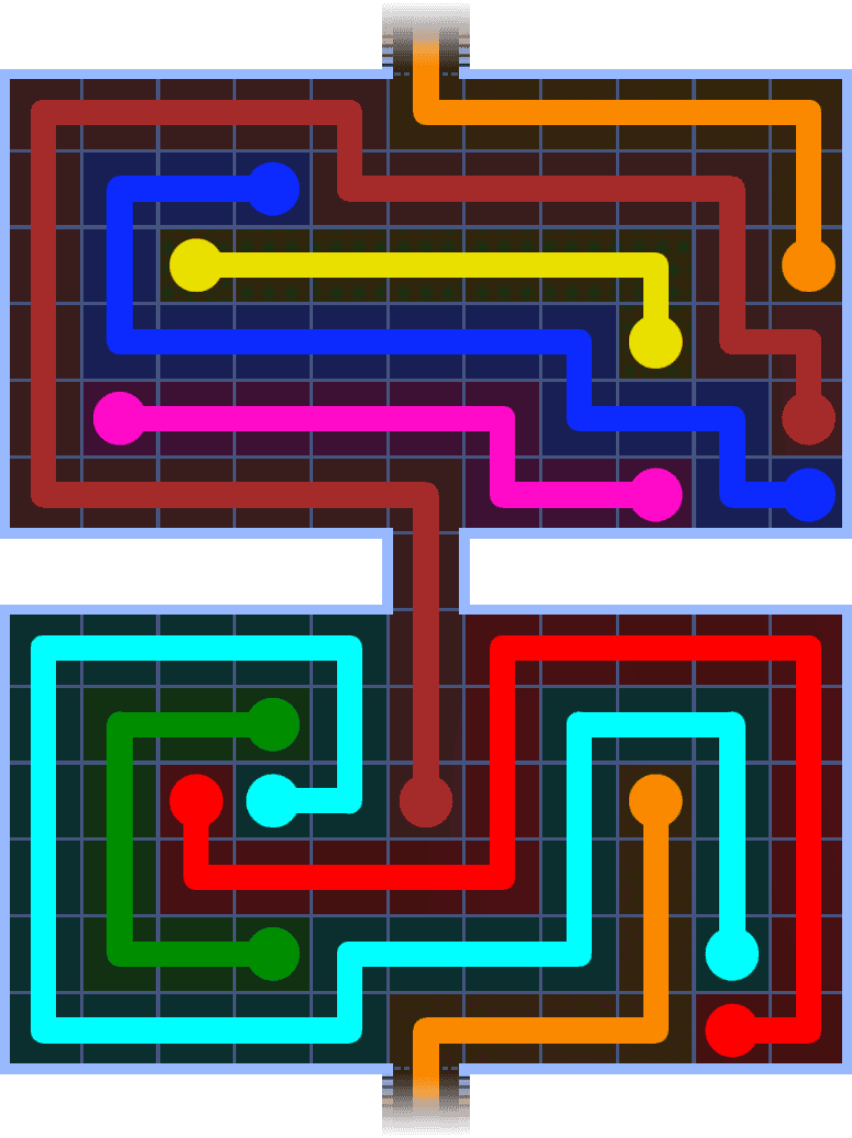 Flow Free Warps 1434 Solution