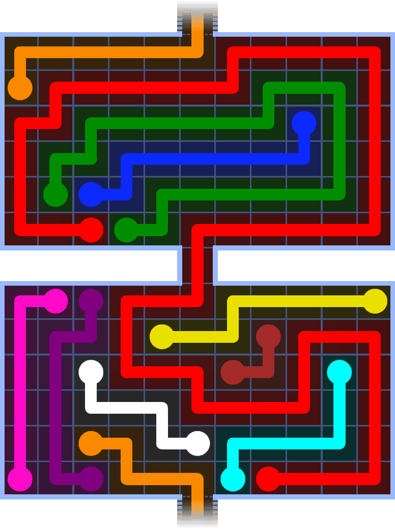 Flow Free Warps 1436 Solution