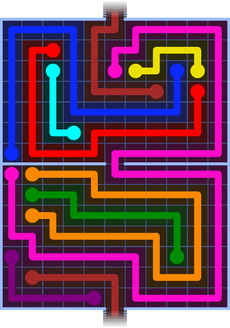 Flow Free Warps 1450 Solution
