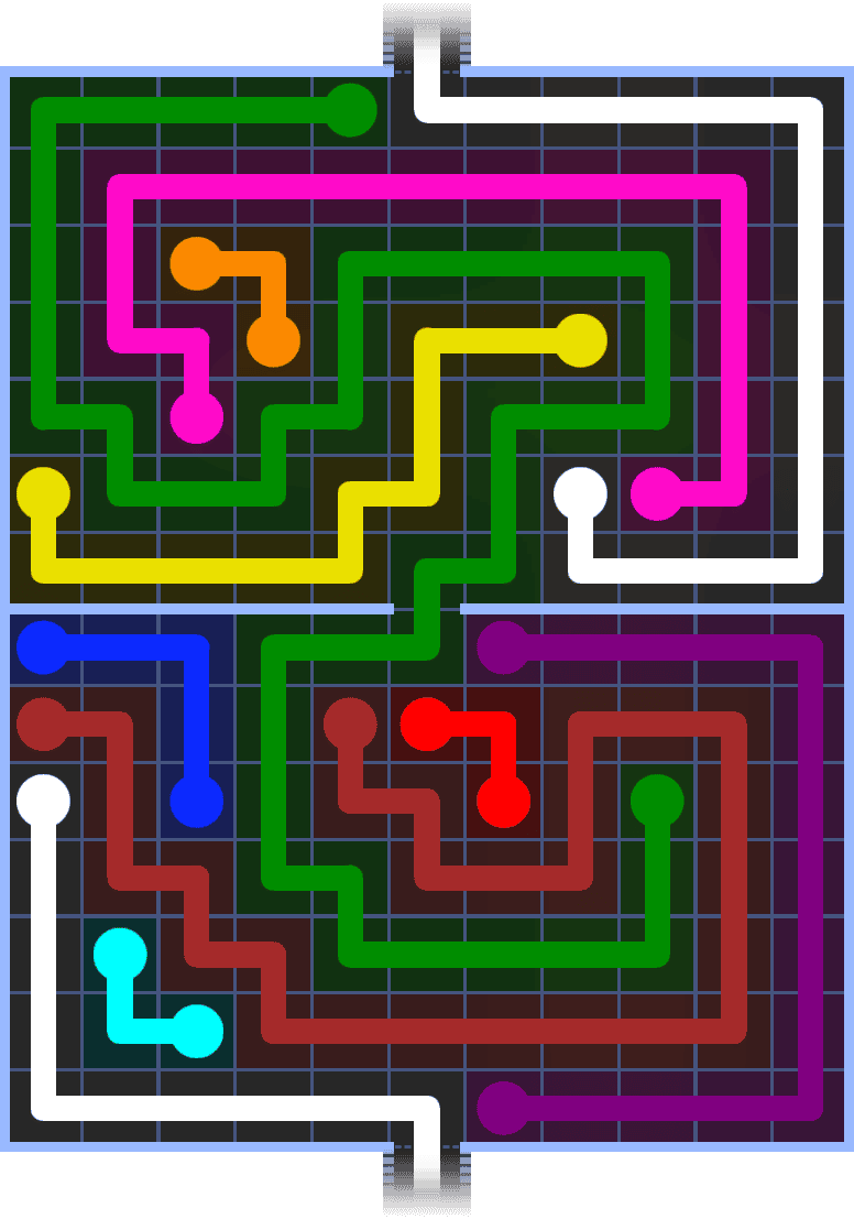 Flow Free Warps 1467 Solution