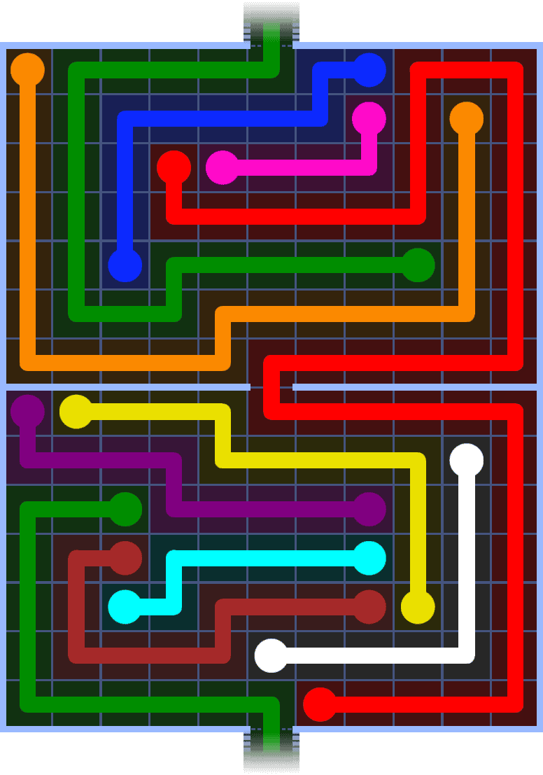 Flow Free Warps 1468 Solution