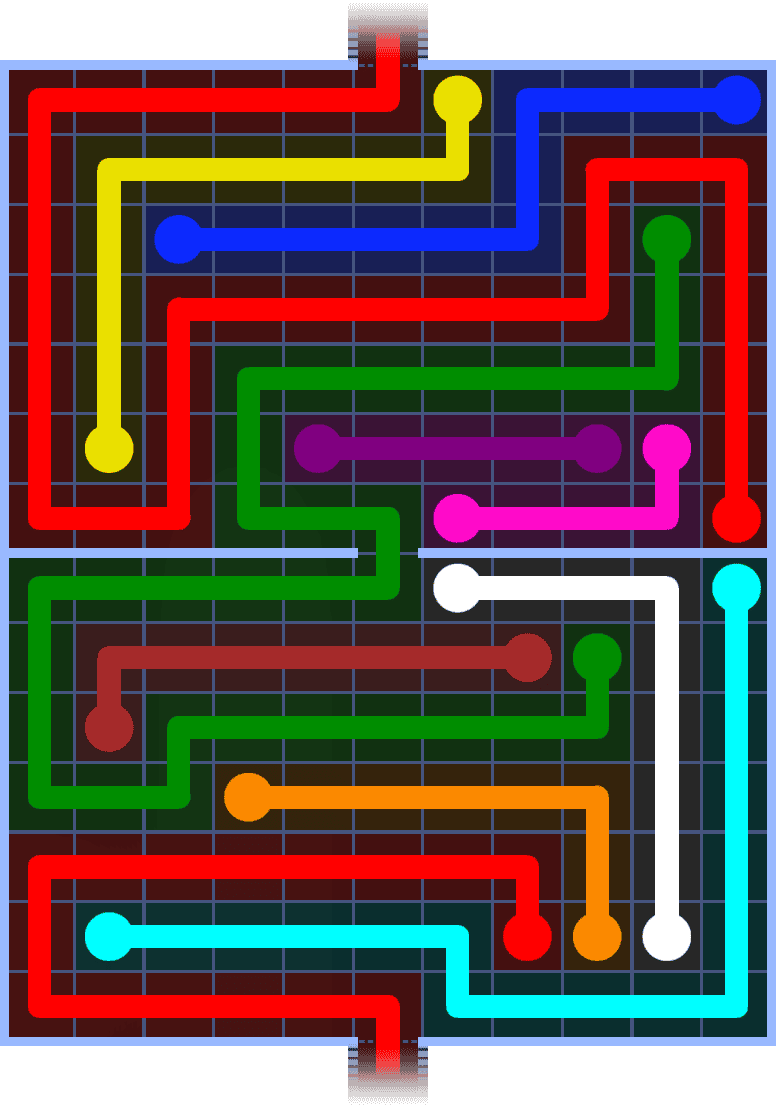 Flow Free Warps 1444 Solution