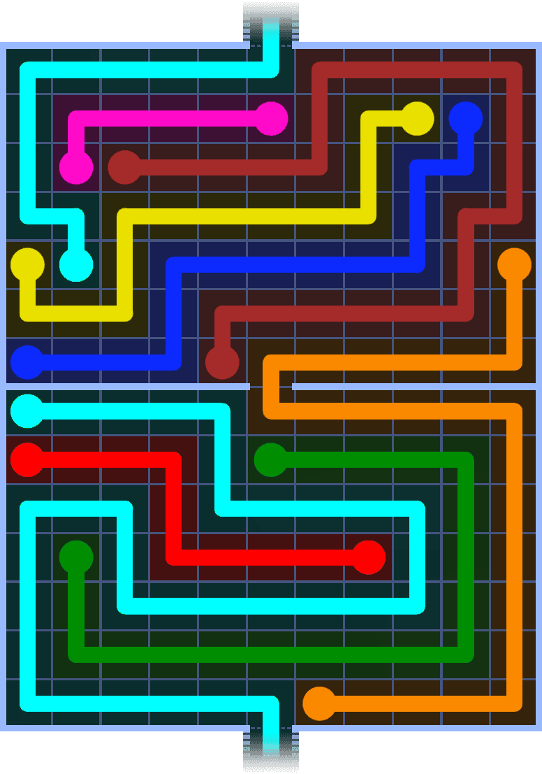 Flow Free Warps 1445 Solution