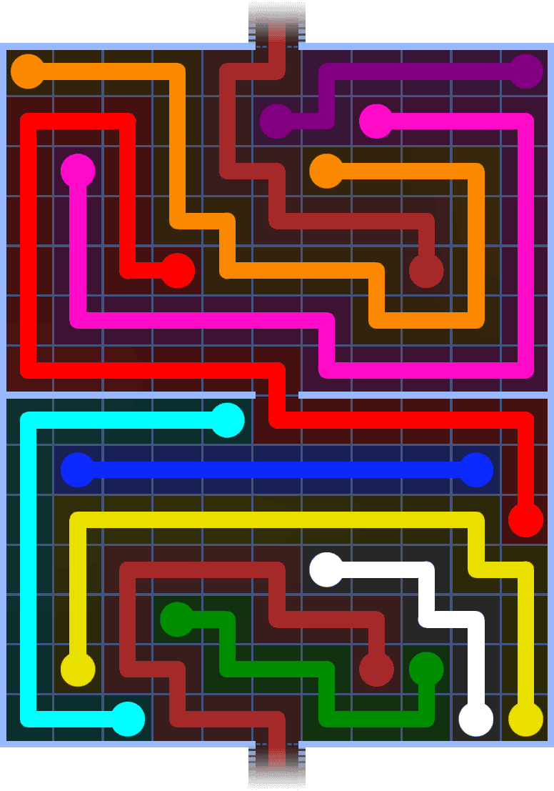 Flow Free Warps 1446 Solution