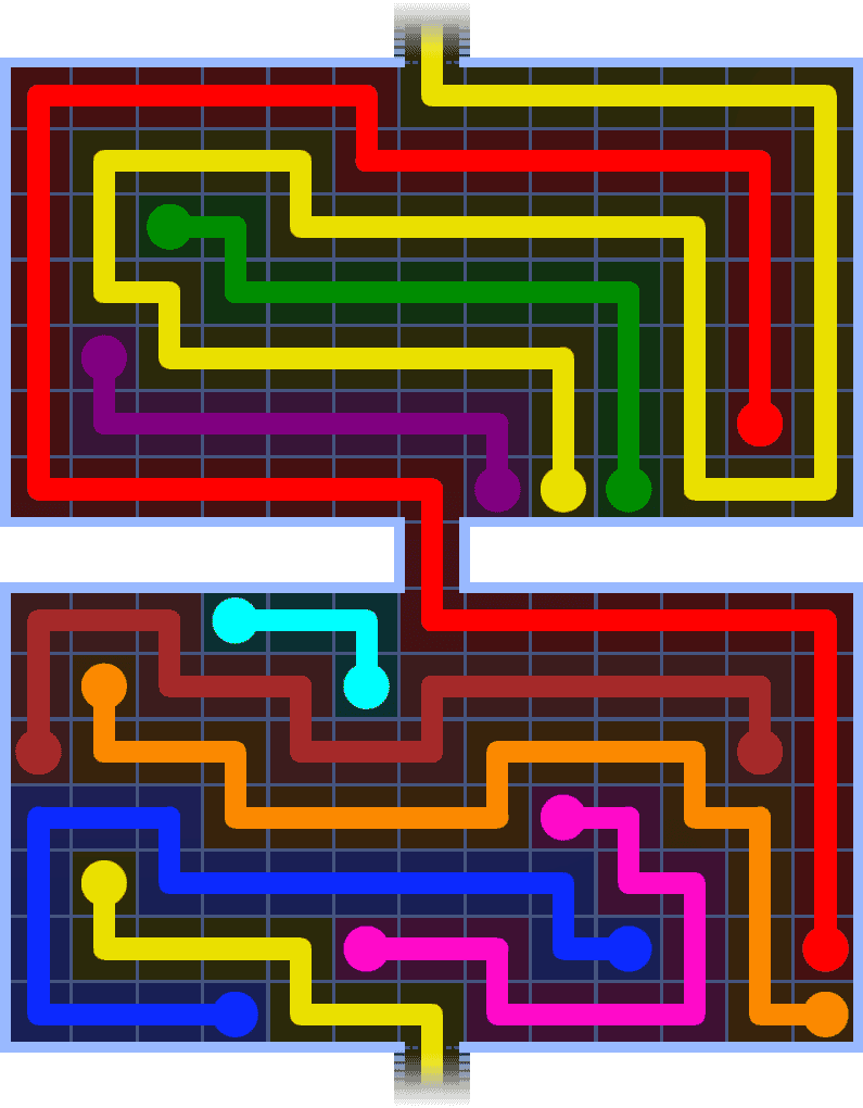 Flow Free Warps 1475 Solution