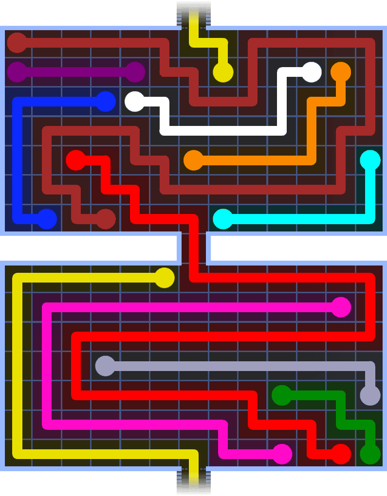 Flow Free Warps 1477 Solution