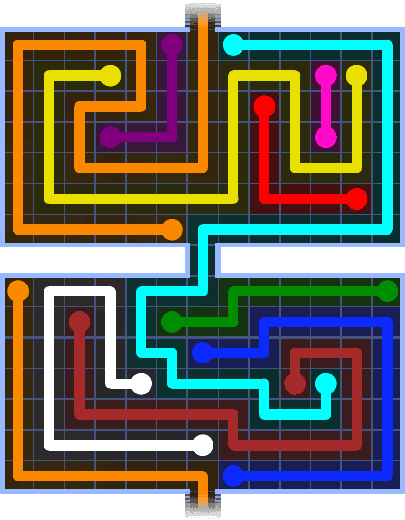 Flow Free Warps 1478 Solution