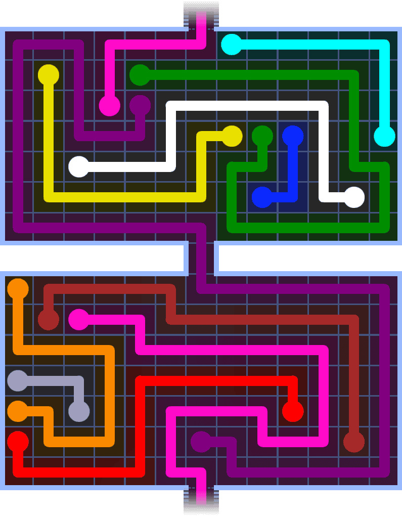 Flow Free Warps 1481 Solution