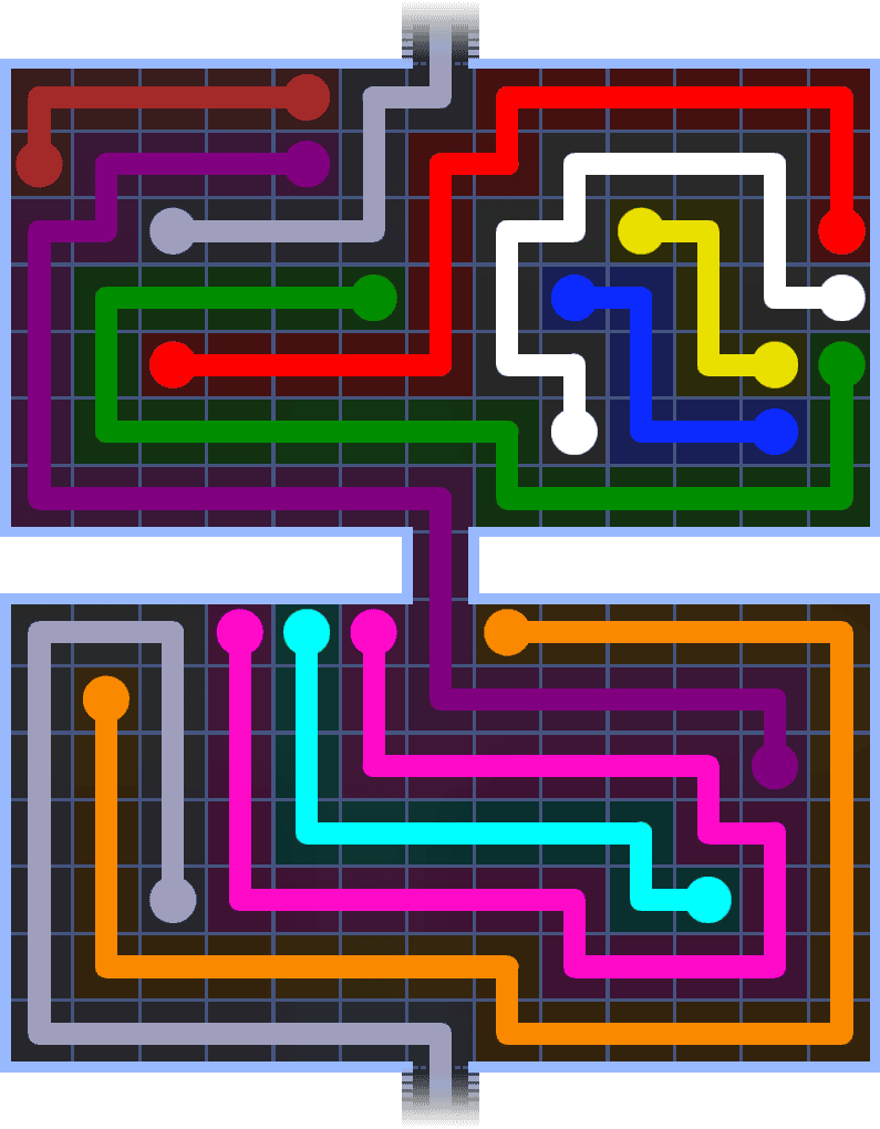 Flow Free Warps 1483 Solution