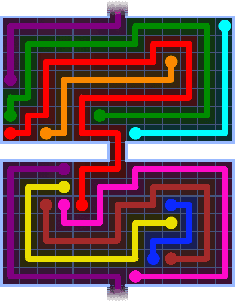 Flow Free Warps 1487 Solution