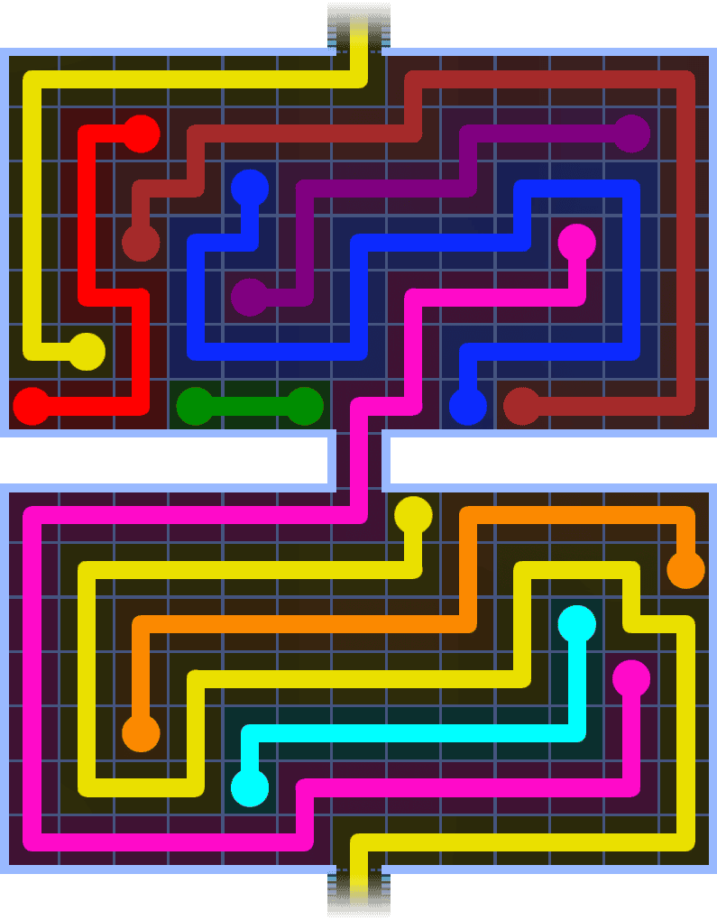 Flow Free Warps 1491 Solution
