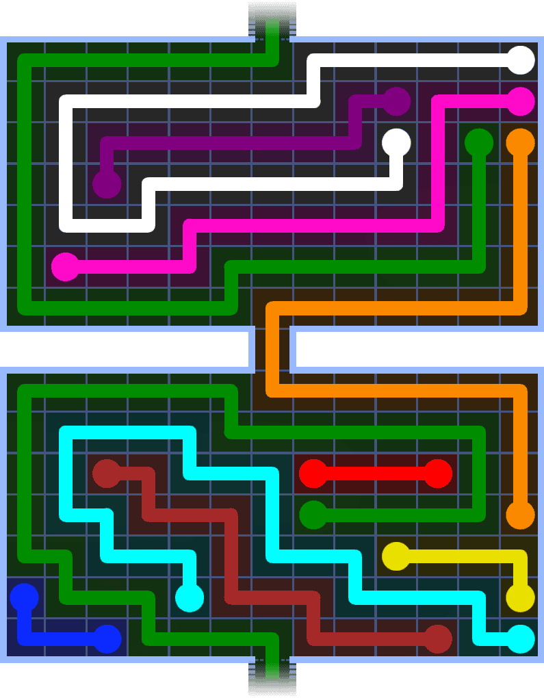 Flow Free Warps 1495 Solution