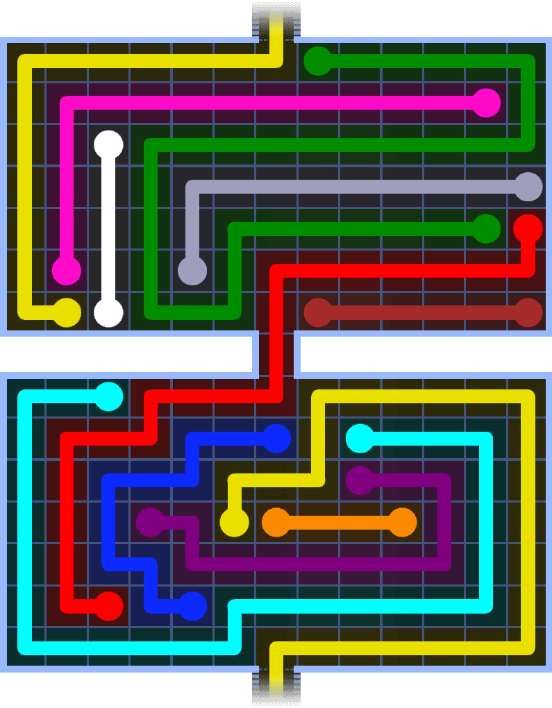 Flow Free Warps 1496 Solution