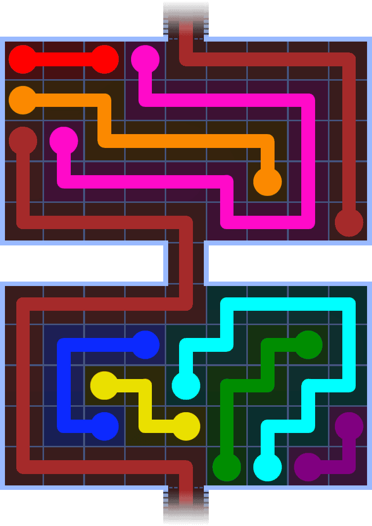 Flow Free Warps 1369 Solution