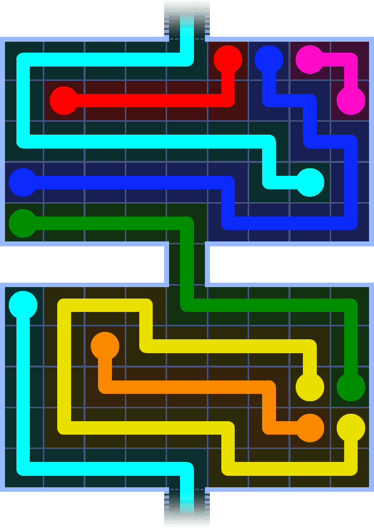 Flow Free Warps 1352 Solution