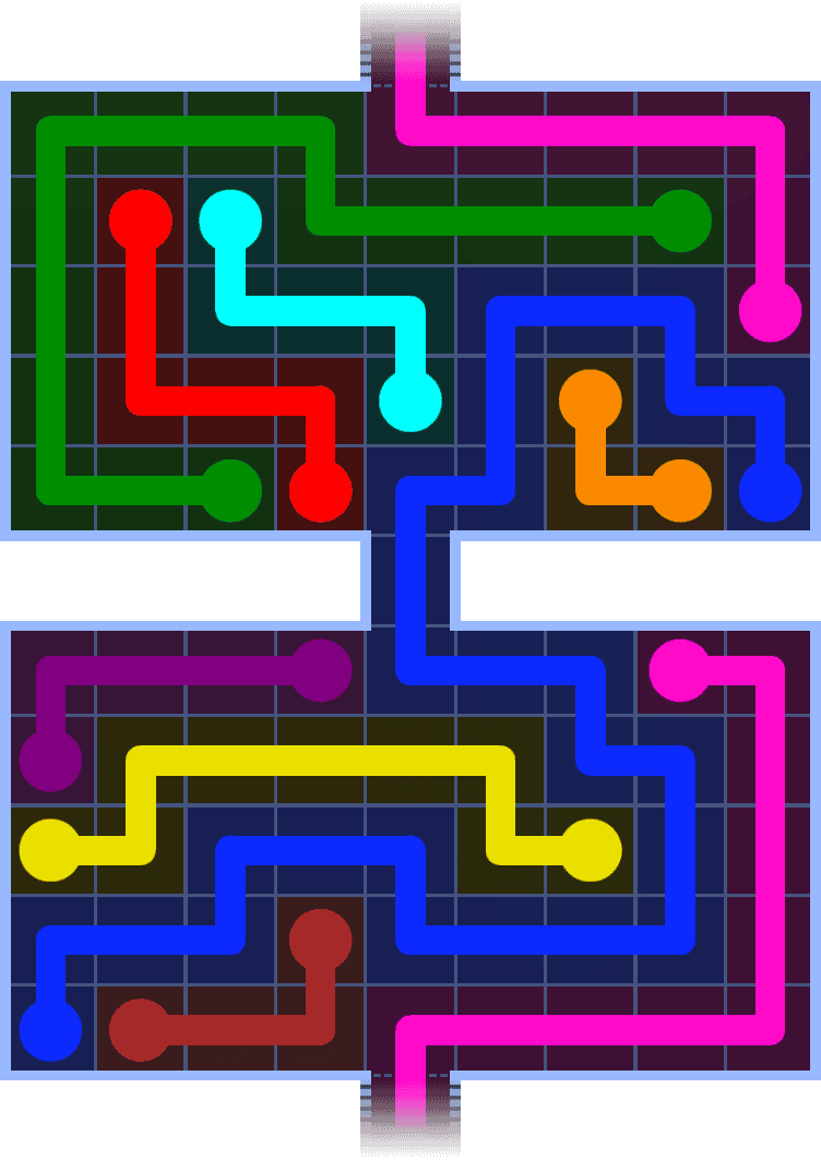 Flow Free Warps 1371 Solution