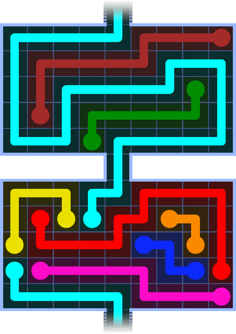Flow Free Warps 1374 Solution