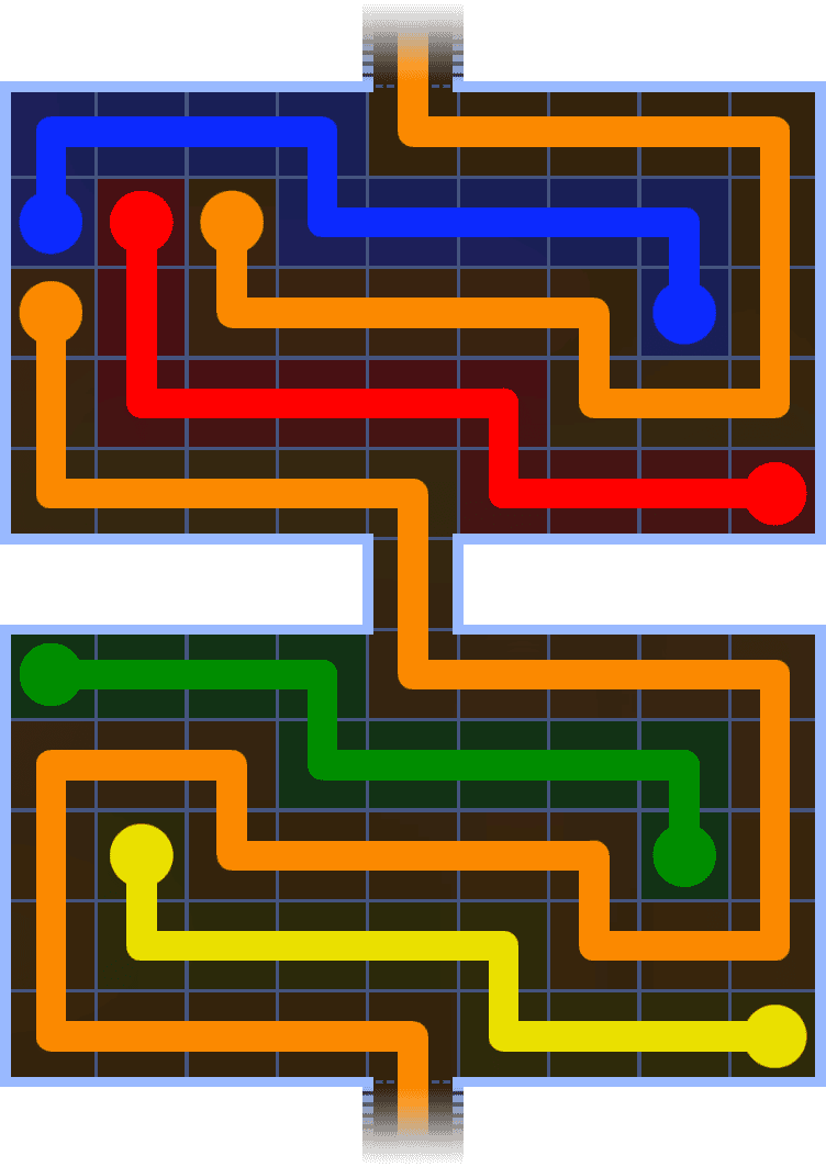 Flow Free Warps 1380 Solution