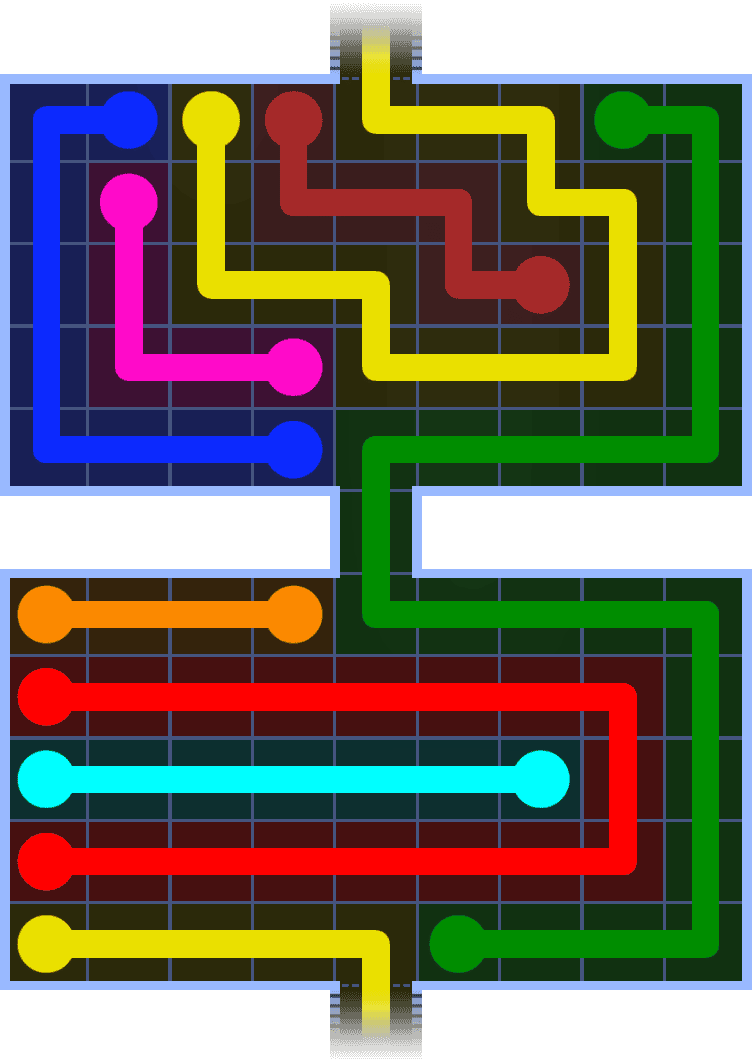 Flow Free Warps 1355 Solution