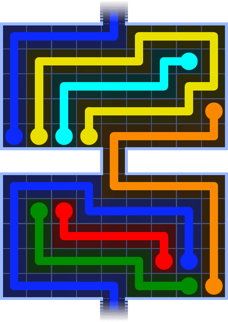 Flow Free Warps 1359 Solution