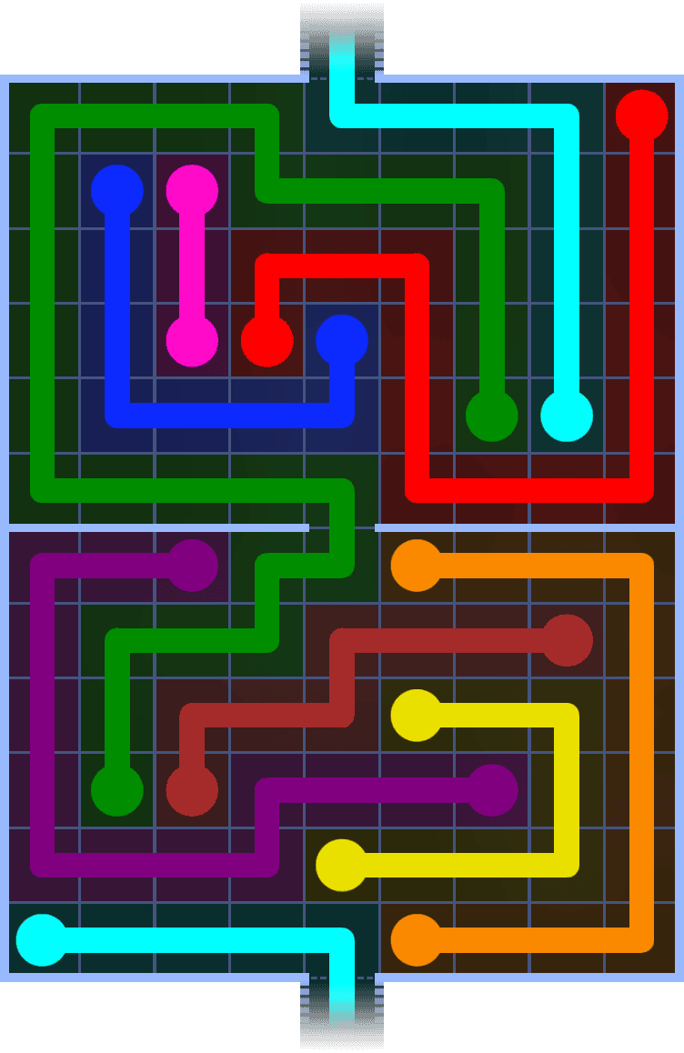 Flow Free Warps 1385 Solution