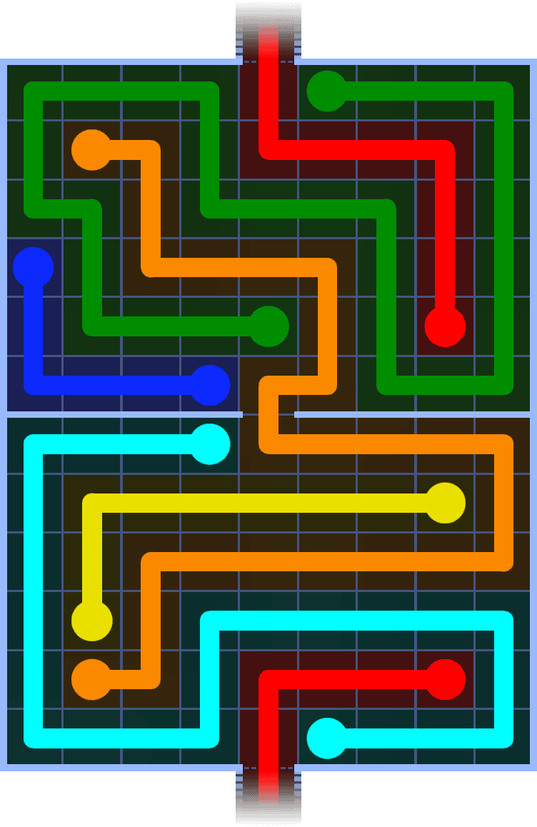 Flow Free Warps 1387 Solution