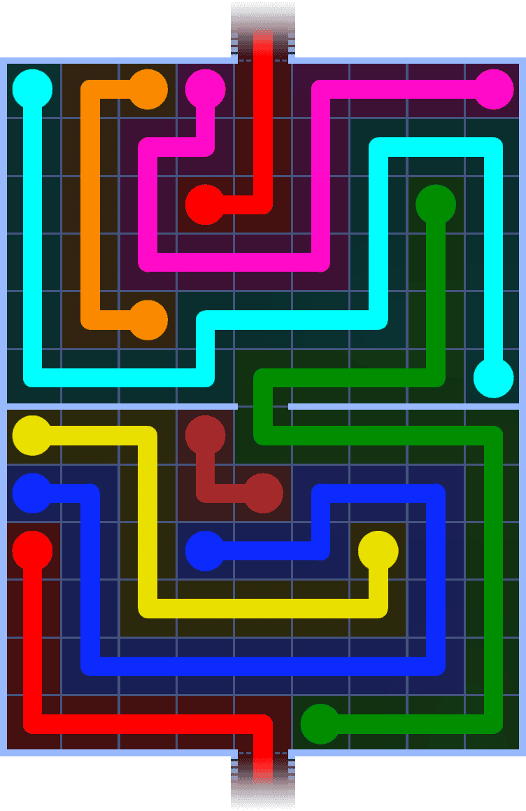 Flow Free Warps 1389 Solution