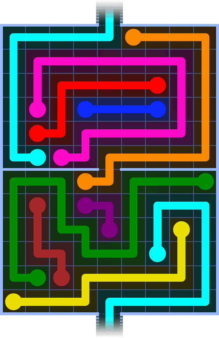 Flow Free Warps 1391 Solution