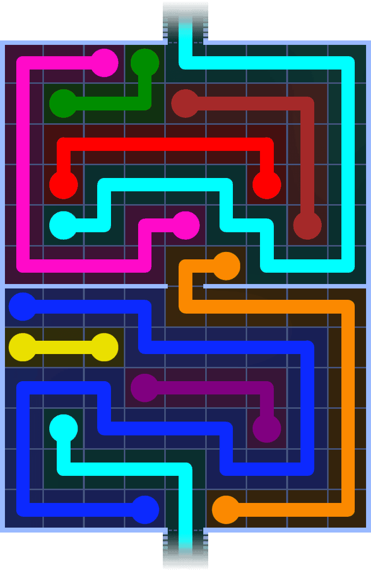 Flow Free Warps 1392 Solution