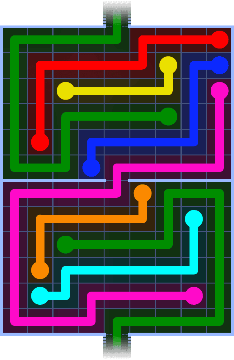 Flow Free Warps 1393 Solution