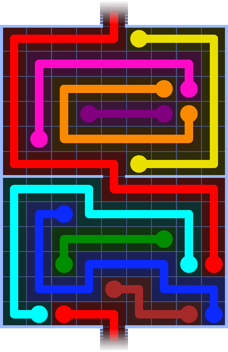 Flow Free Warps 1399 Solution
