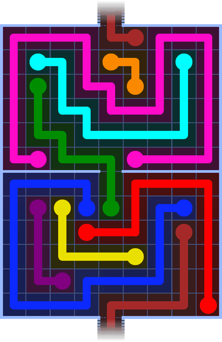Flow Free Warps 1408 Solution