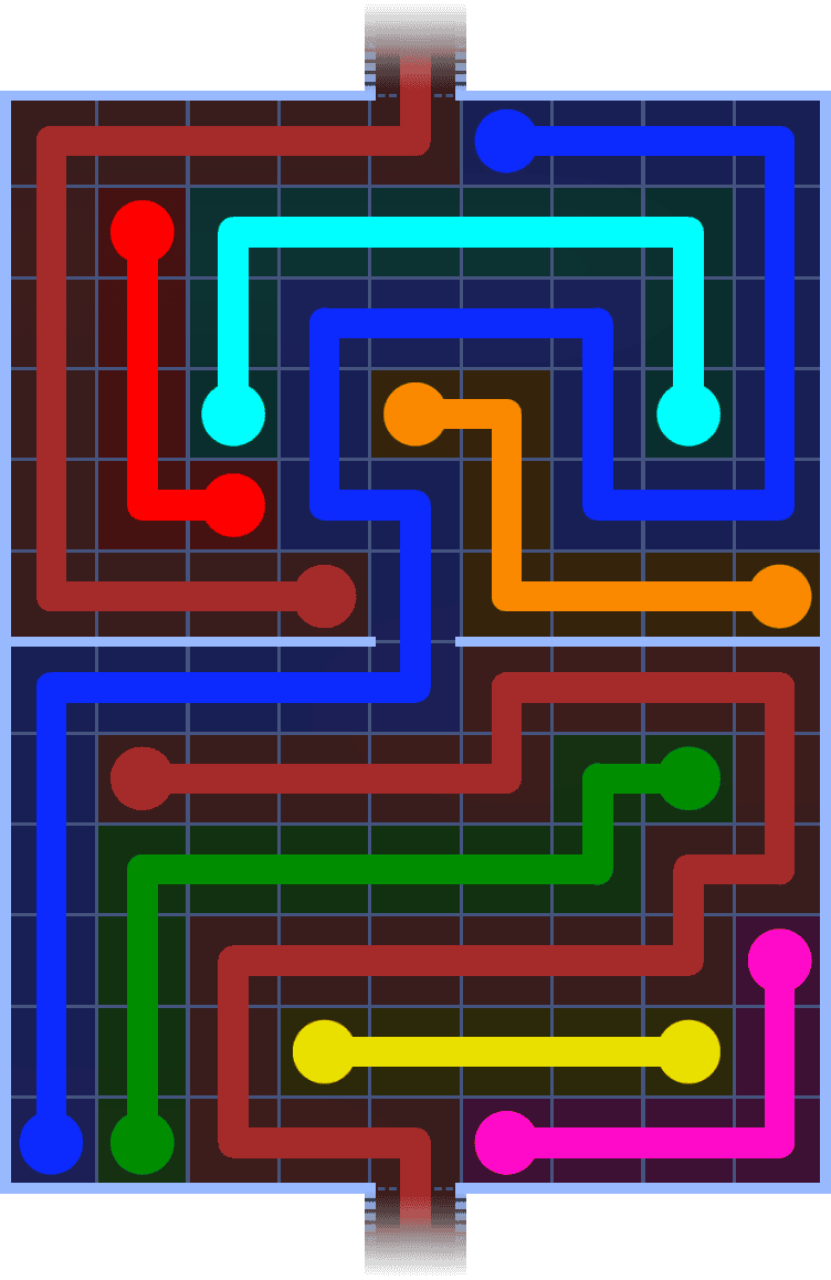 Flow Free Warps 1409 Solution