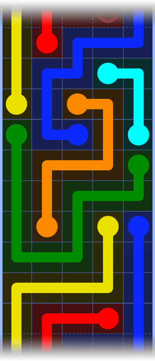 Flow Free Warps 1254 Solution